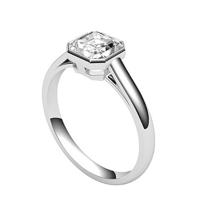 Trionfo Asscher Solitaire Classic band
