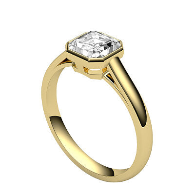 Trionfo Asscher Solitaire Classic band