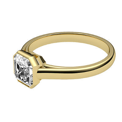Trionfo Asscher Solitaire Classic band