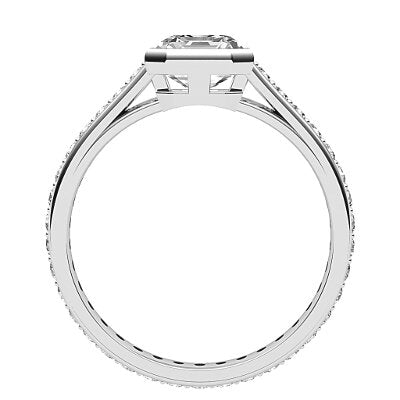 Trionfo Asscher Solitaire Full diamond band