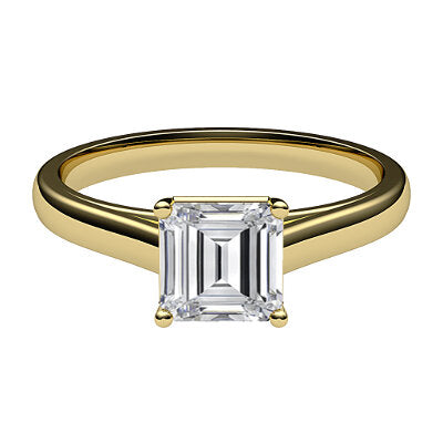 Trionfo Asscher Solitaire Classic band 4 Prongs