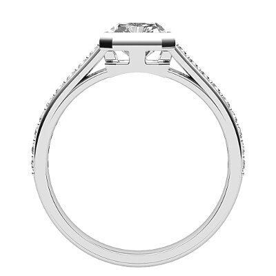 Trionfo Radiant Solitaire Half diamond band