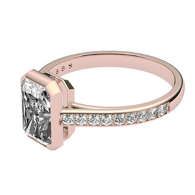 Trionfo Radiant Solitaire Half diamond band