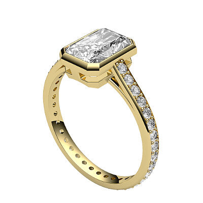 Trionfo Radiant Solitaire Full diamond band