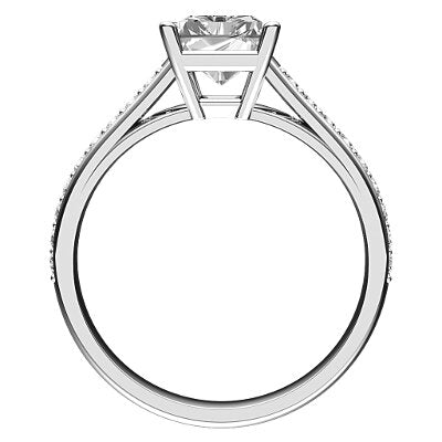 Trionfo Radiant Solitaire Half diamond band 4 Prongs