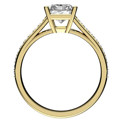 Trionfo Radiant Solitaire Half diamond band 4 Prongs