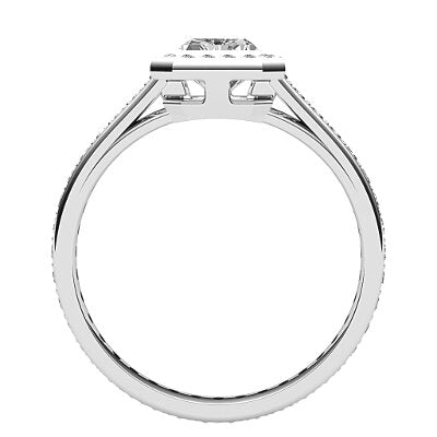 Trionfo Radiant Solitaire halo Full diamond band