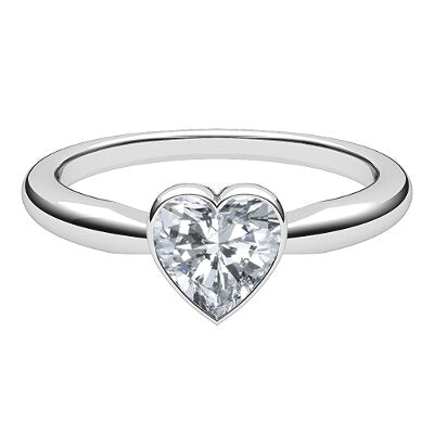 Simple Flat Heart Solitaire Classic band