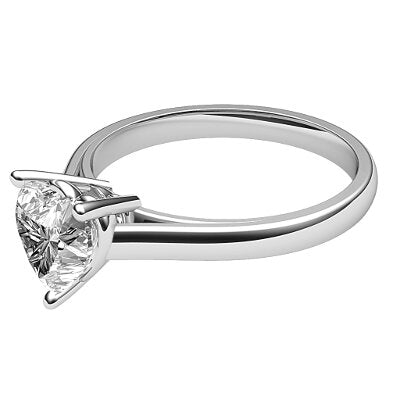 Trionfo Heart Solitaire Classic band 3 Prongs