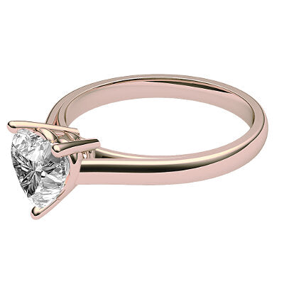 Trionfo Heart Solitaire Classic band 3 Prongs