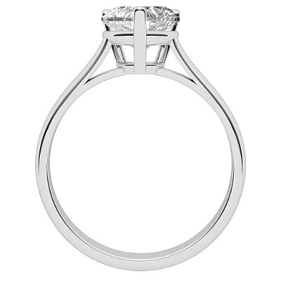 Vittoria Heart Solitaire Classic band 3 Prongs