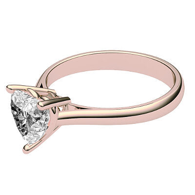 Vittoria Heart Solitaire Classic band 3 Prongs