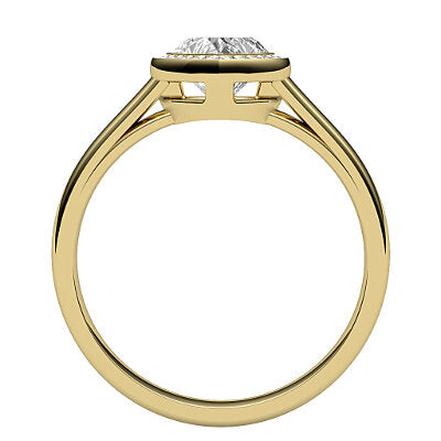 Trionfo Heart Solitaire halo Classic band