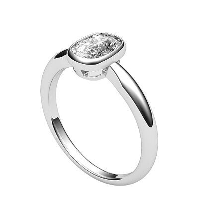Simple Flat Cushion Solitaire Classic band