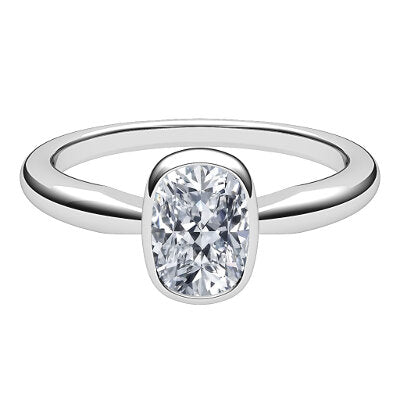 Simple Flat Cushion Solitaire Classic band