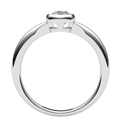 Simple Flat Cushion Solitaire Classic band