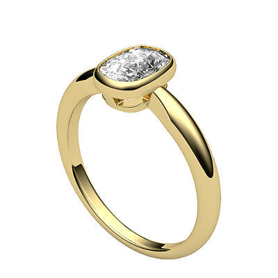 Simple Flat Cushion Solitaire Classic band