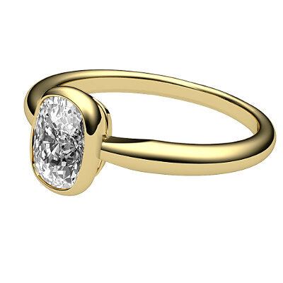 Simple Flat Cushion Solitaire Classic band
