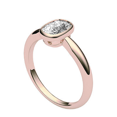 Simple Flat Cushion Solitaire Classic band