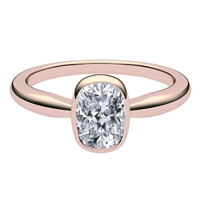 Simple Flat Cushion Solitaire Classic band