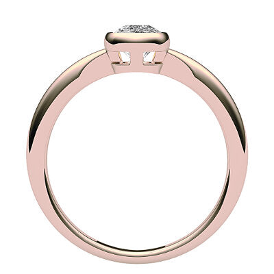Simple Flat Cushion Solitaire Classic band