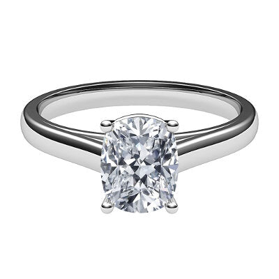 Trionfo Cushion Solitaire Classic band 4 Prongs