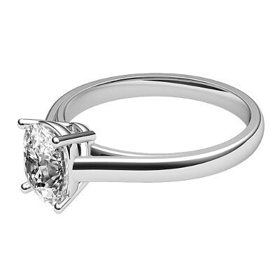 Trionfo Cushion Solitaire Classic band 4 Prongs