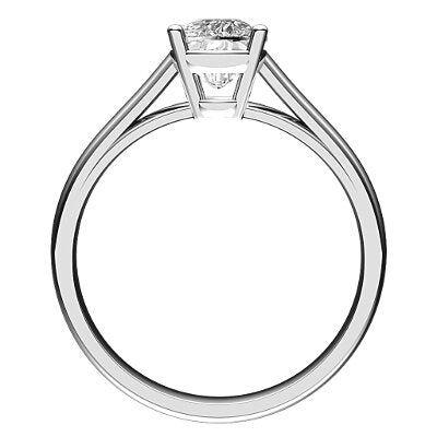 Trionfo Cushion Solitaire Classic band 4 Prongs