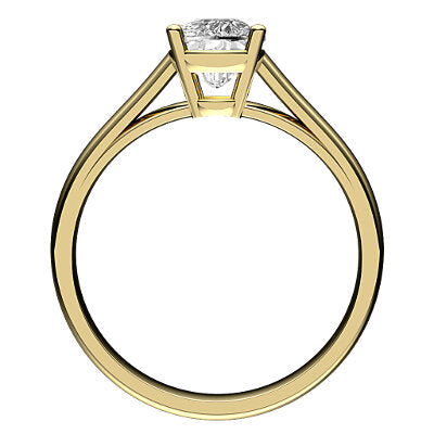 Trionfo Cushion Solitaire Classic band 4 Prongs