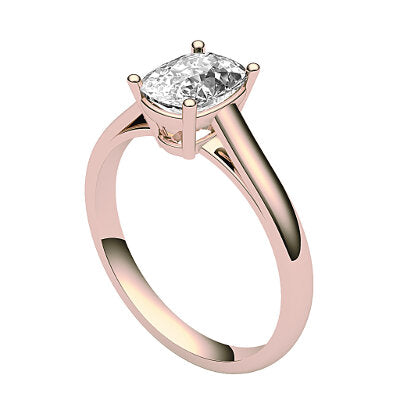 Trionfo Cushion Solitaire Classic band 4 Prongs