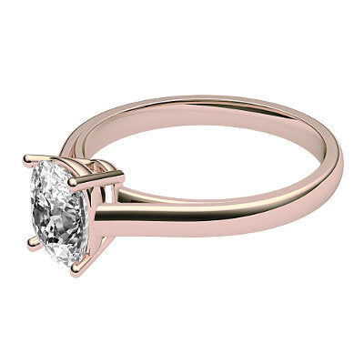 Trionfo Cushion Solitaire Classic band 4 Prongs
