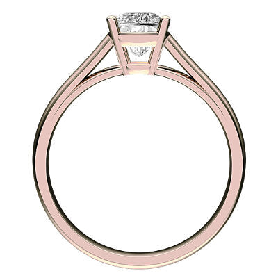 Trionfo Cushion Solitaire Classic band 4 Prongs