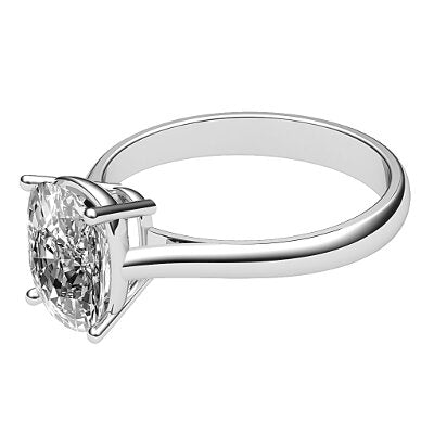 Vittoria Cushion Solitaire Classic band 4 Prongs