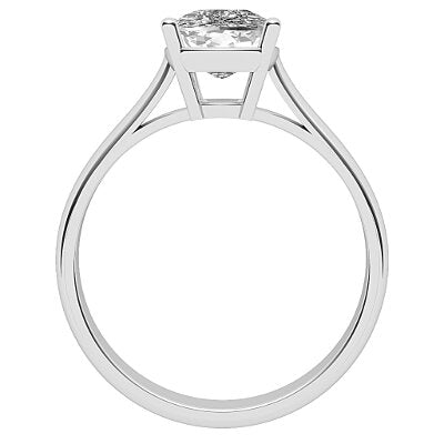 Vittoria Cushion Solitaire Classic band 4 Prongs