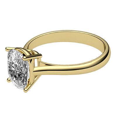 Vittoria Cushion Solitaire Classic band 4 Prongs