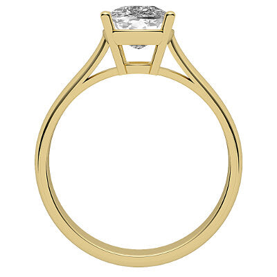 Vittoria Cushion Solitaire Classic band 4 Prongs