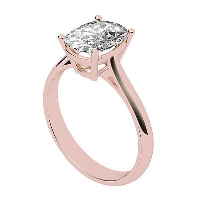 Vittoria Cushion Solitaire Classic band 4 Prongs