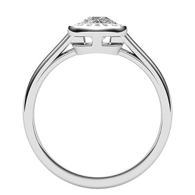 Trionfo Cushion Solitaire halo Classic band