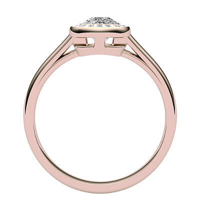 Trionfo Cushion Solitaire halo Classic band