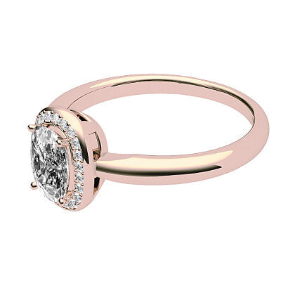 Simple Flat Cushion Solitaire halo Classic band 4 Prongs