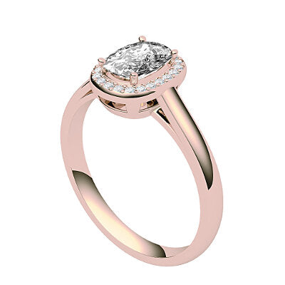 Trionfo Cushion Solitaire halo Classic band 4 Prongs