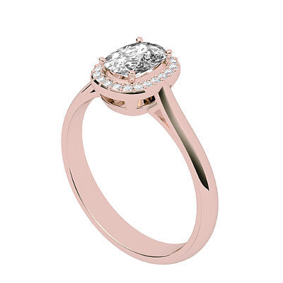 Vittoria Cushion Solitaire halo Classic band 4 Prongs