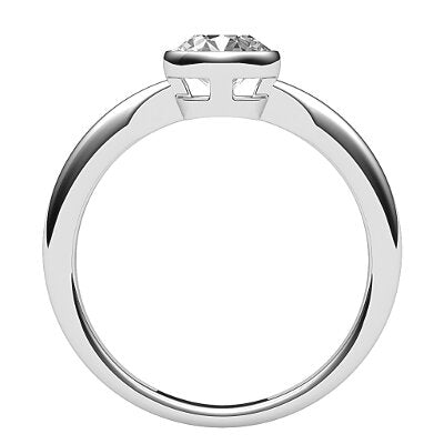 Simple Flat Round Solitaire Classic band