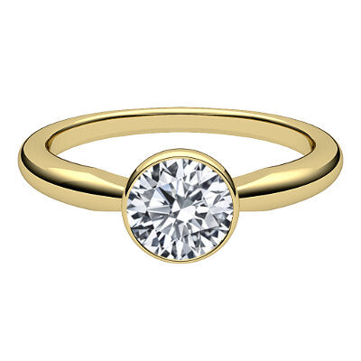 Simple Flat Round Solitaire Classic band