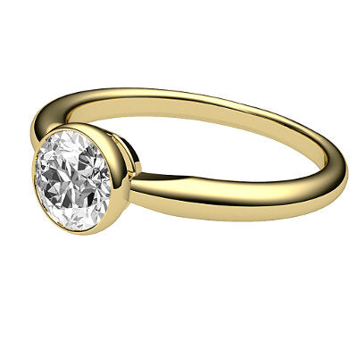 Simple Flat Round Solitaire Classic band