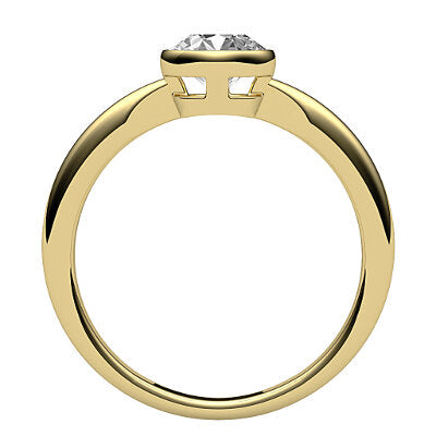 Simple Flat Round Solitaire Classic band