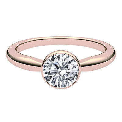 Simple Flat Round Solitaire Classic band