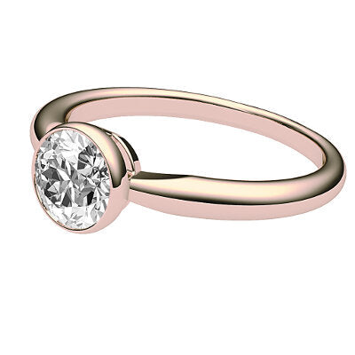 Simple Flat Round Solitaire Classic band