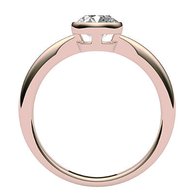 Simple Flat Round Solitaire Classic band