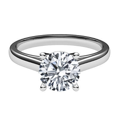 Trionfo Round Solitaire Classic band 4 Prongs